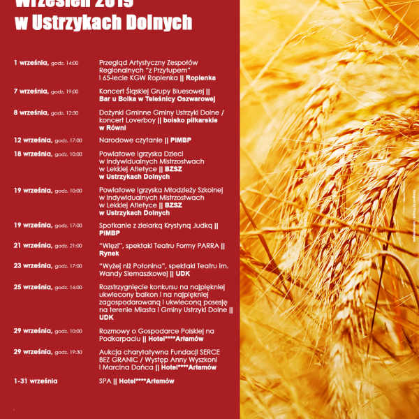 Wrzesień 2019 w Ustrzykach Dolnych